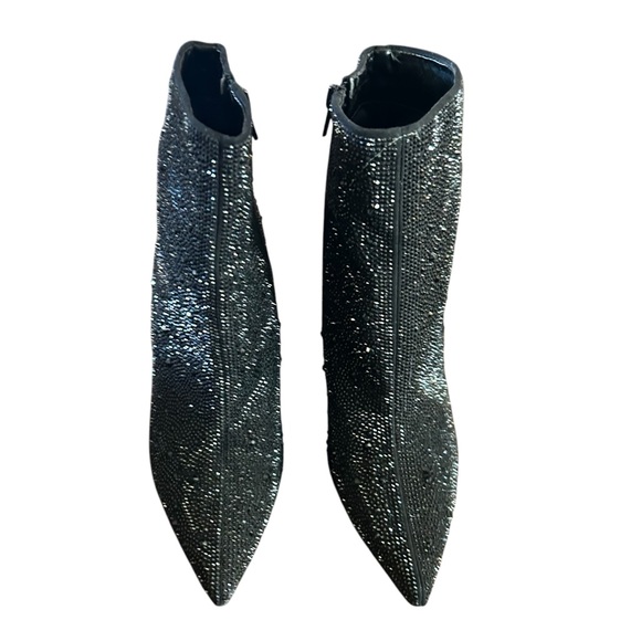 INC International Concepts Rakima Embellished Rhinestone Dress Booties NEW 7.5 - Picture 3 of 10